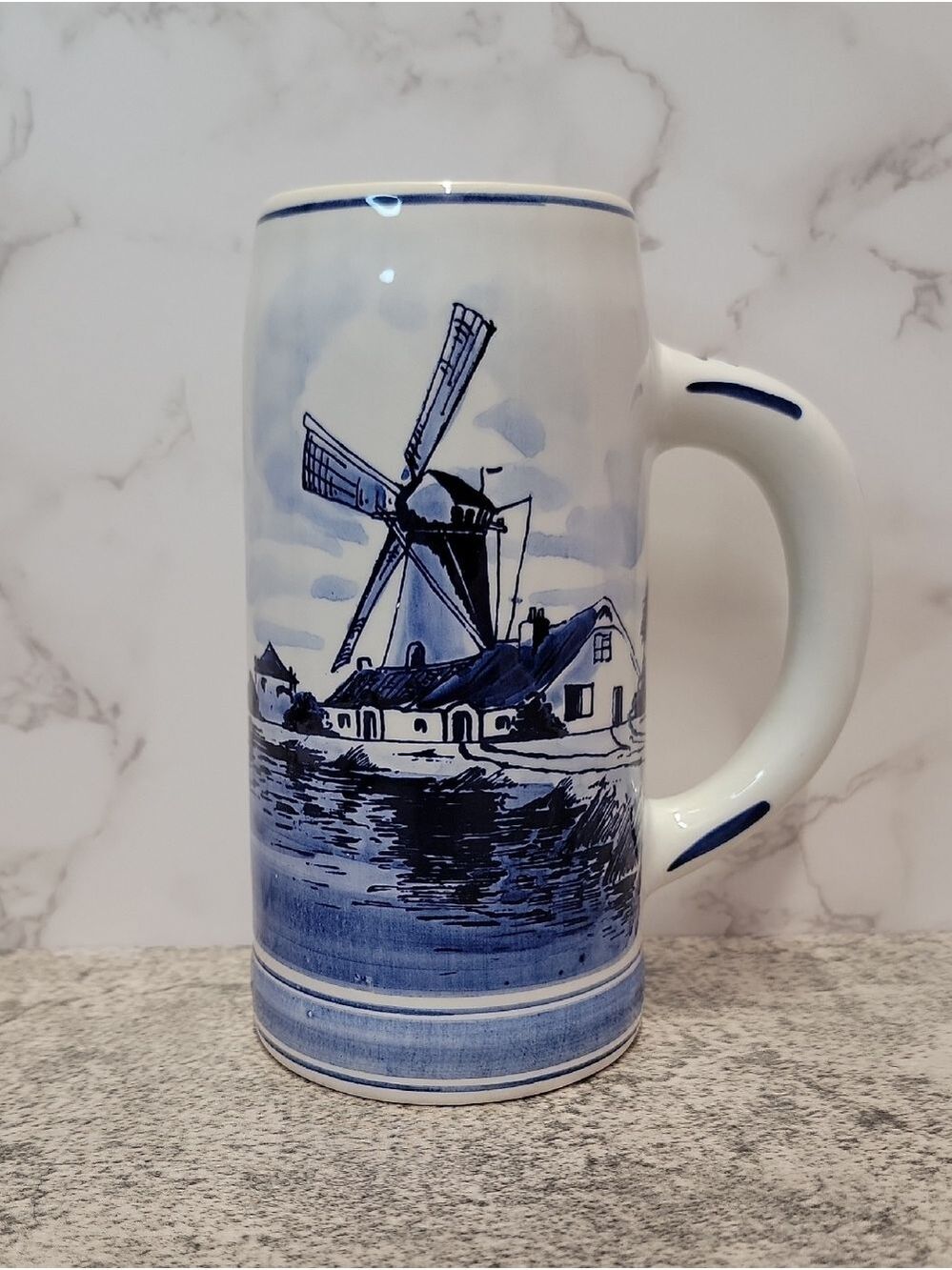Vintage Delfts Blue Beer Tankard Holland - Picture 1 of 10